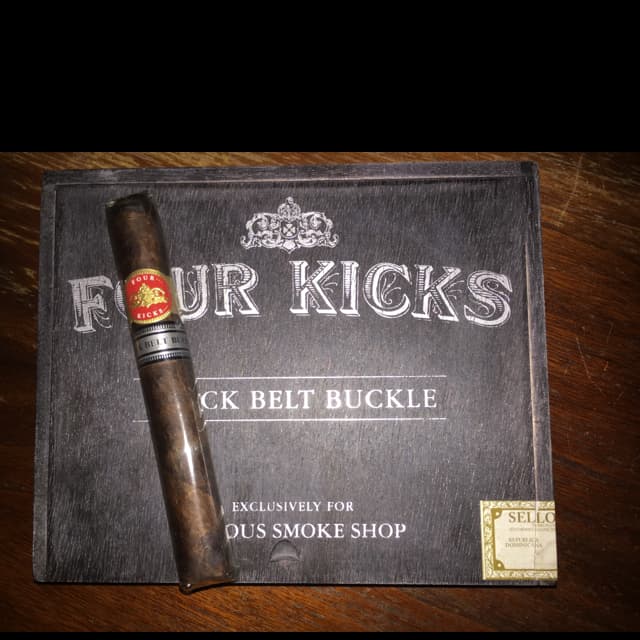 Four Kicks Black Belt Buckle