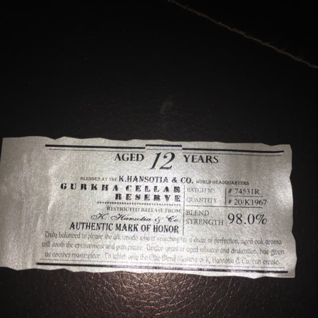 Cellar Reserve Platinum Hedonism 12 years